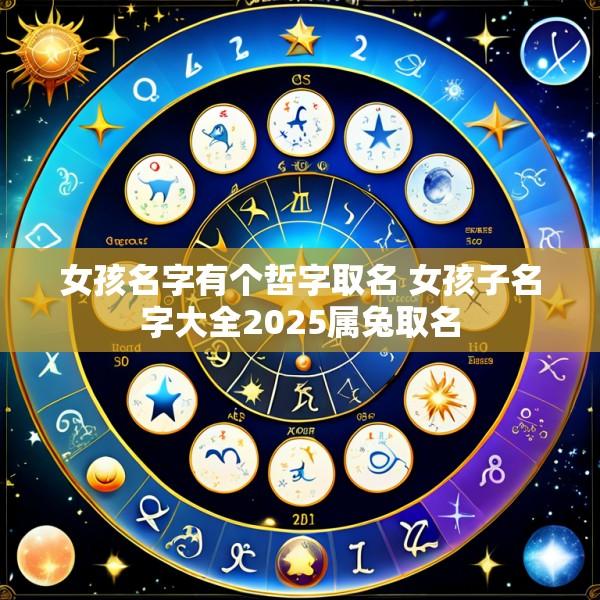 女孩名字有个哲字取名 女孩子名字大全2025属兔取名