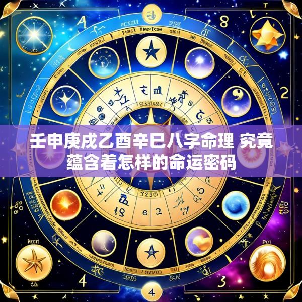 壬申庚戌乙酉辛巳八字命理 究竟蕴含着怎样的命运密码
