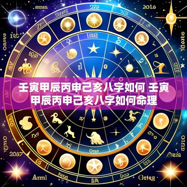 壬寅甲辰丙申己亥八字如何 壬寅甲辰丙申己亥八字如何命理