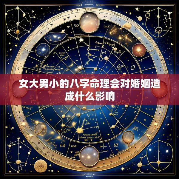 女大男小的八字命理会对婚姻造成什么影响