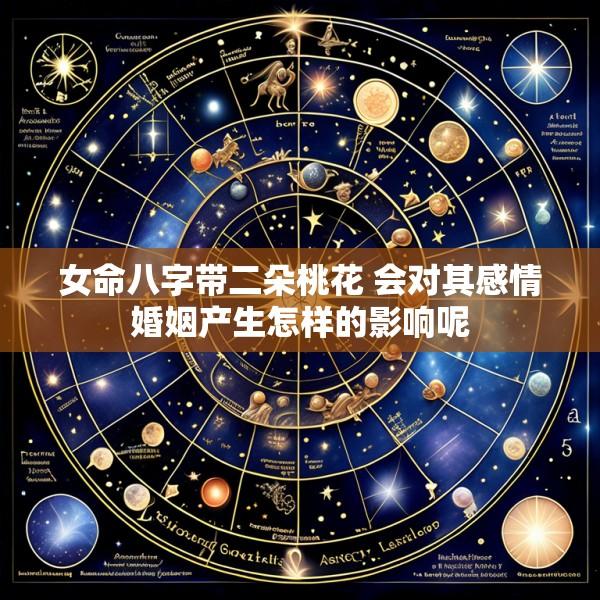 女命八字带二朵桃花 会对其感情婚姻产生怎样的影响呢