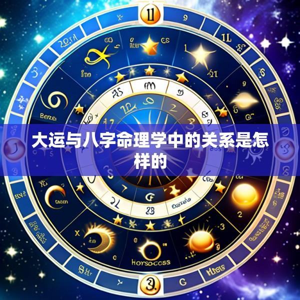 大运与八字命理学中的关系是怎样的