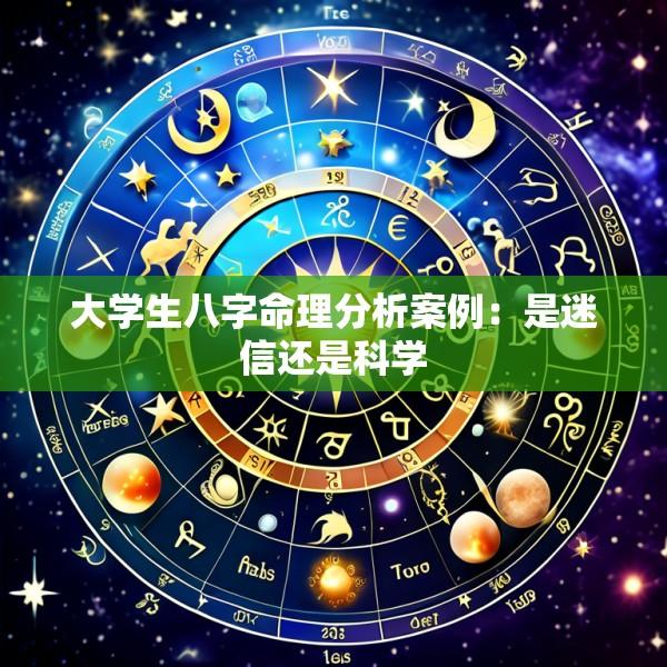 大学生八字命理分析案例：是迷信还是科学
