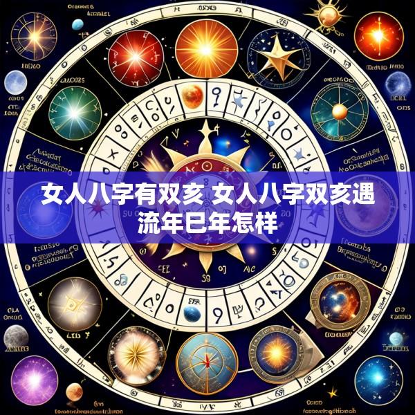 女人八字有双亥 女人八字双亥遇流年巳年怎样