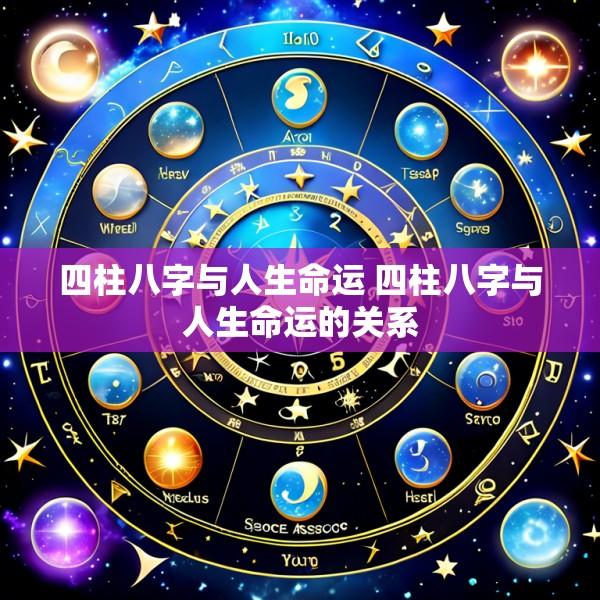 四柱八字与人生命运 四柱八字与人生命运的关系