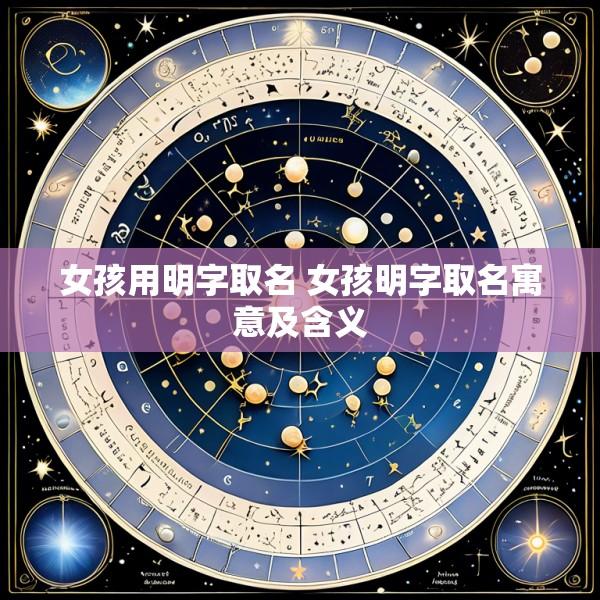 女孩用明字取名 女孩明字取名寓意及含义