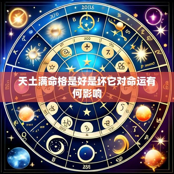 天土满命格是好是坏它对命运有何影响