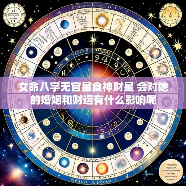 女命八字无官星食神财星 会对她的婚姻和财运有什么影响呢