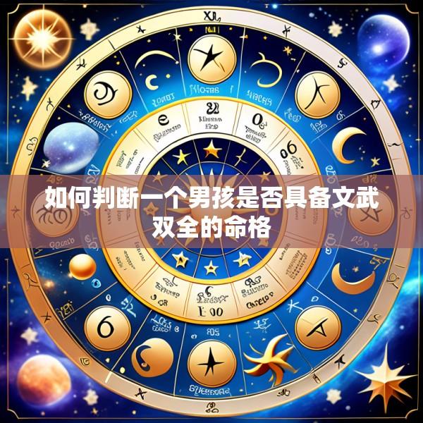 如何判断一个男孩是否具备文武双全的命格