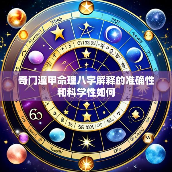 奇门遁甲命理八字解释的准确性和科学性如何
