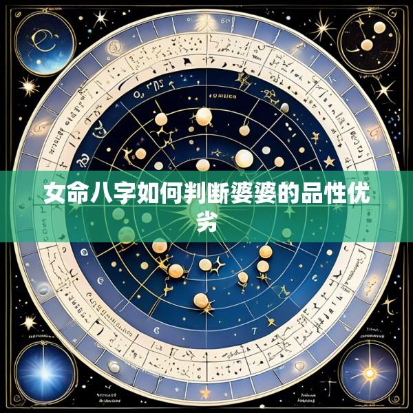 女命八字如何判断婆婆的品性优劣