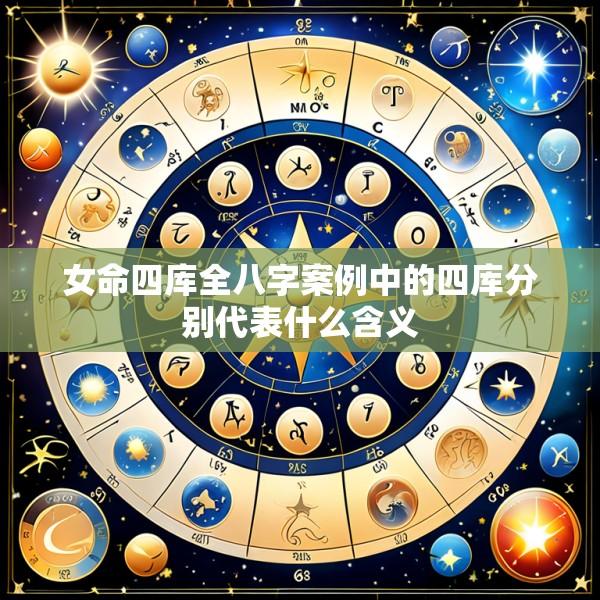 女命四库全八字案例中的四库分别代表什么含义