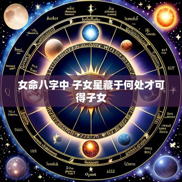 女命八字中 子女星藏于何处才可得子女