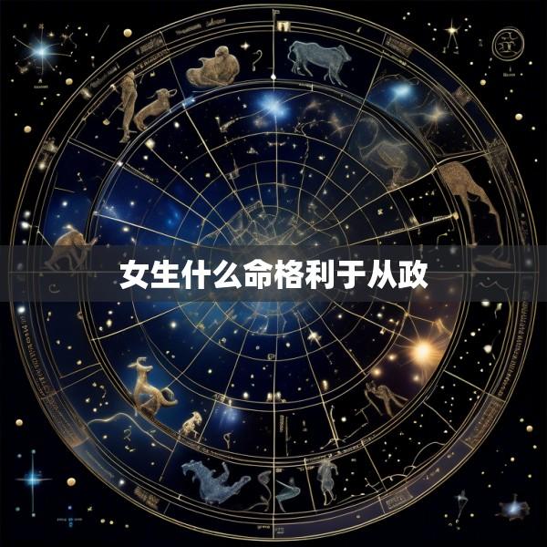 女生什么命格利于从政