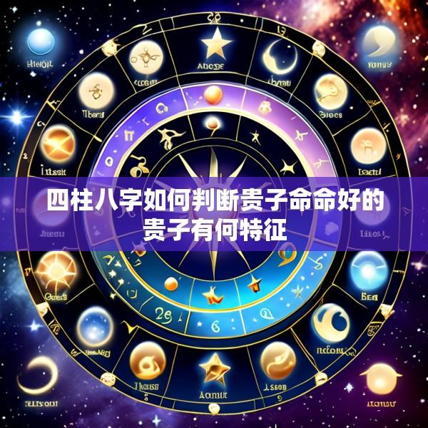 四柱八字如何判断贵子命命好的贵子有何特征