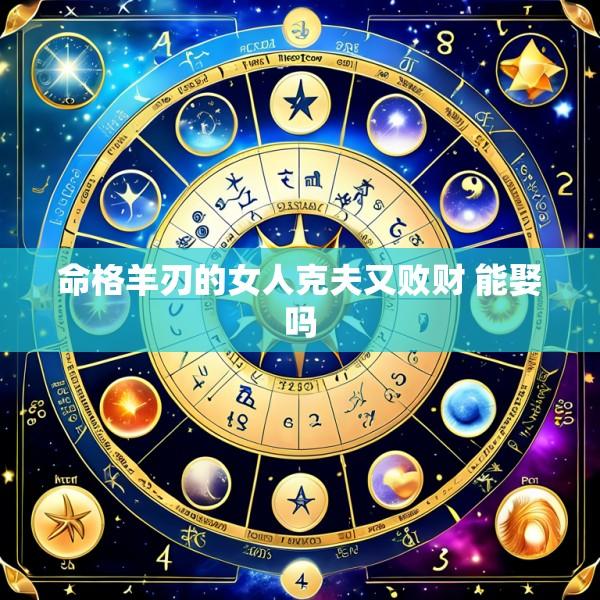 命格羊刃的女人克夫又败财 能娶吗