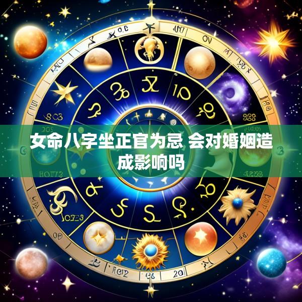 女命八字坐正官为忌 会对婚姻造成影响吗