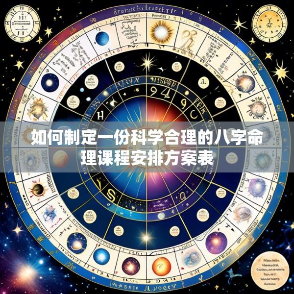 如何制定一份科学合理的八字命理课程安排方案表