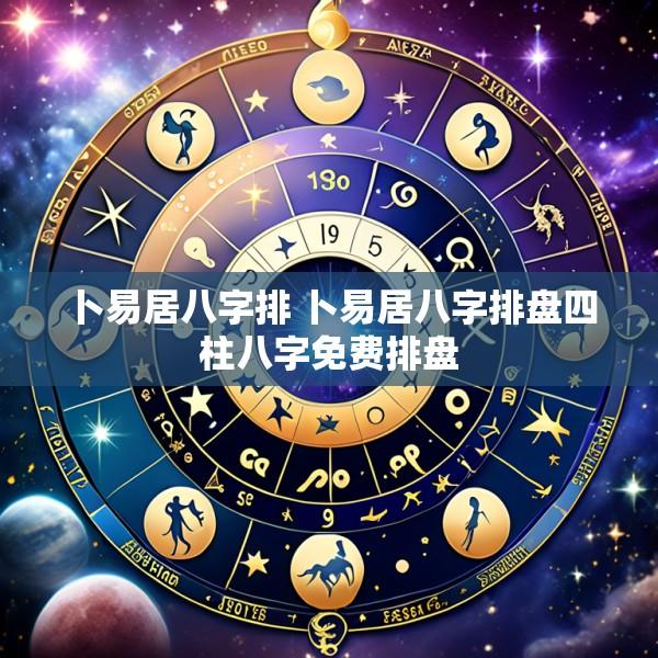 卜易居八字排 卜易居八字排盘四柱八字免费排盘