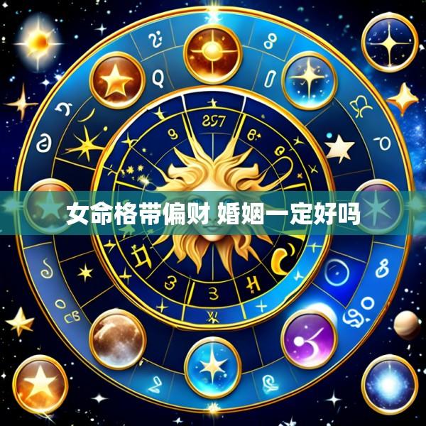 女命格带偏财 婚姻一定好吗