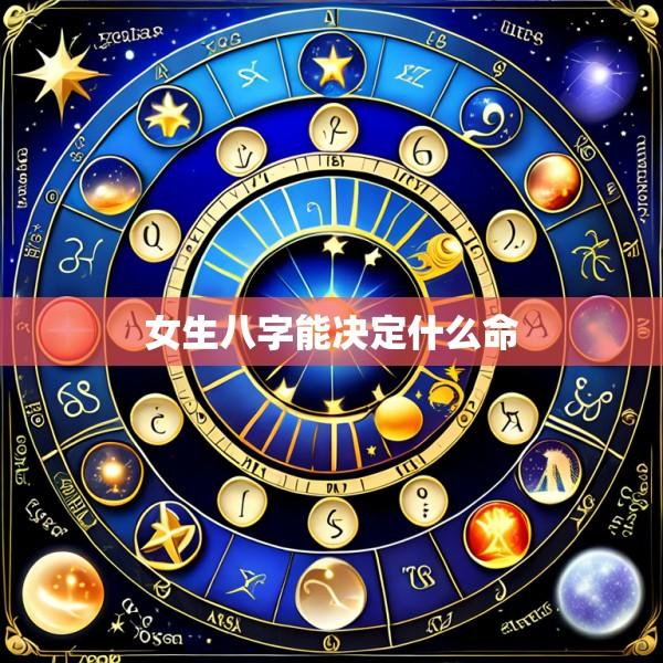 女生八字能决定什么命
