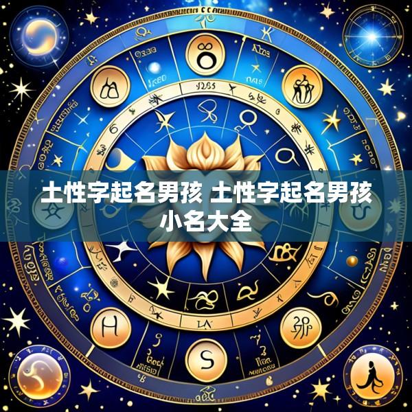 土性字起名男孩 土性字起名男孩小名大全