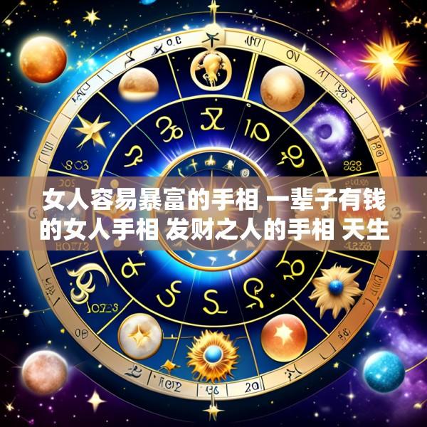 女人容易暴富的手相 一辈子有钱的女人手相 发财之人的手相 天生大富大贵