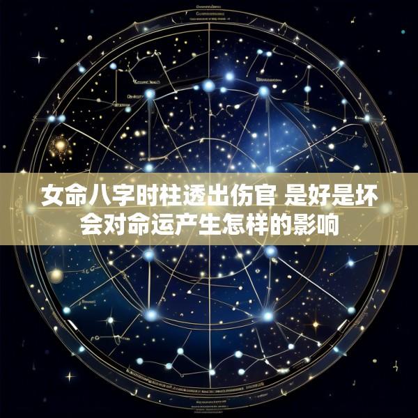 女命八字时柱透出伤官 是好是坏会对命运产生怎样的影响