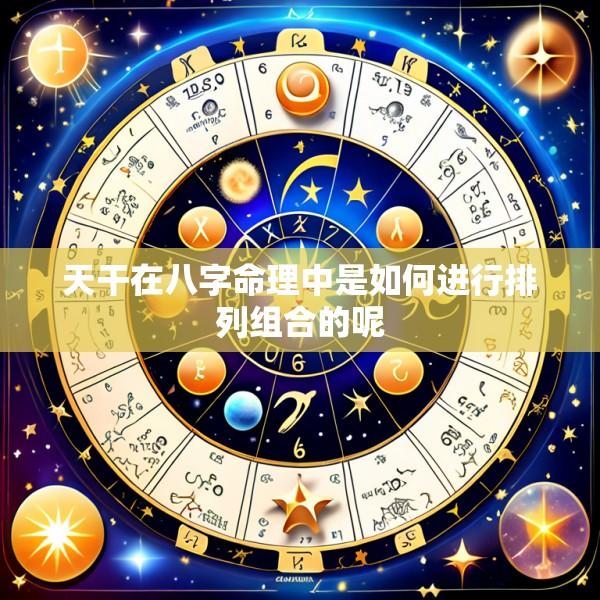天干在八字命理中是如何进行排列组合的呢