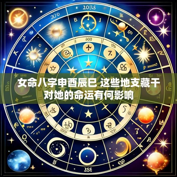 女命八字申酉辰巳 这些地支藏干对她的命运有何影响