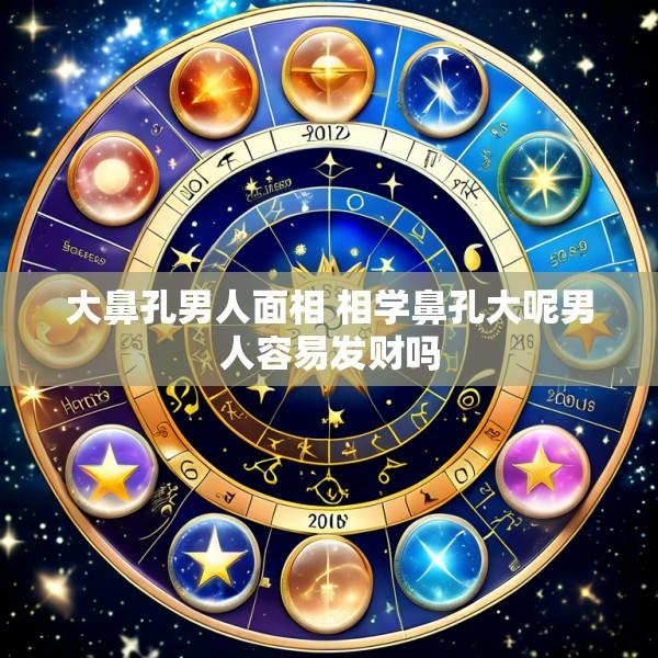 大鼻孔男人面相 相学鼻孔大呢男人容易发财吗