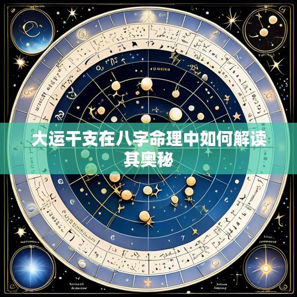 大运干支在八字命理中如何解读其奥秘