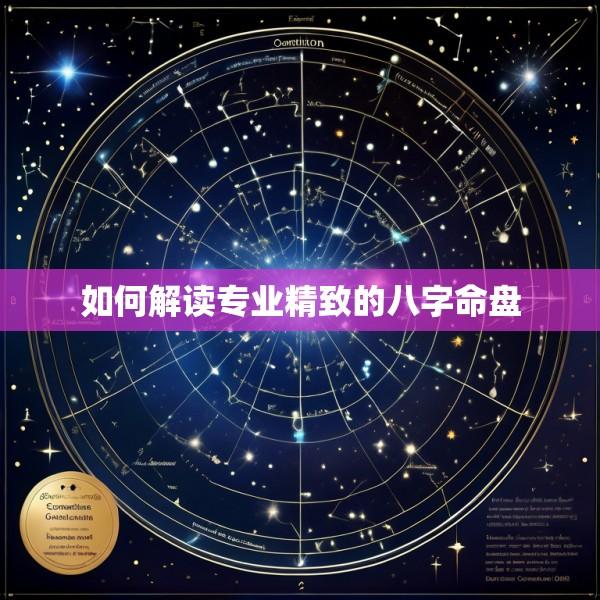 如何解读专业精致的八字命盘