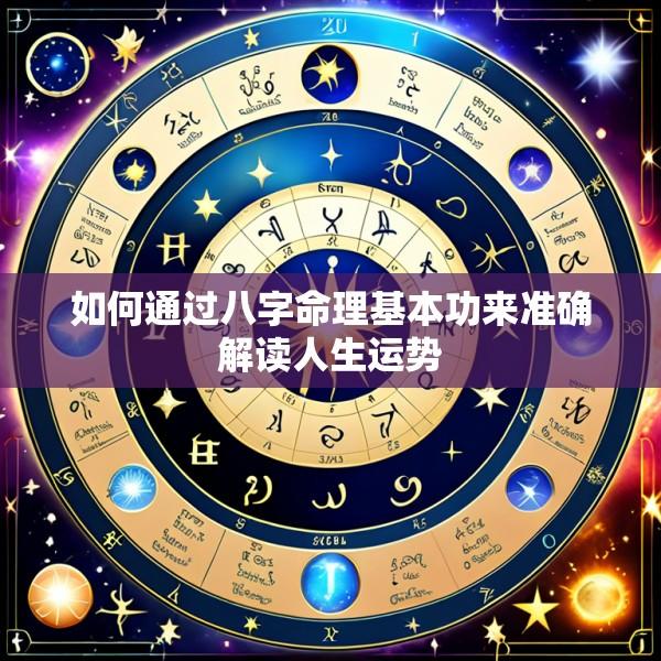 如何通过八字命理基本功来准确解读人生运势