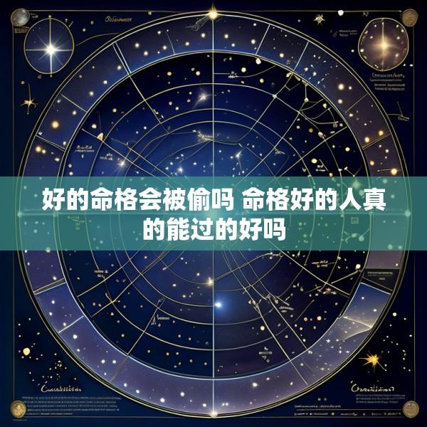 好的命格会被偷吗 命格好的人真的能过的好吗