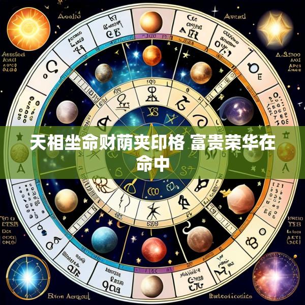 天相坐命财荫夹印格 富贵荣华在命中