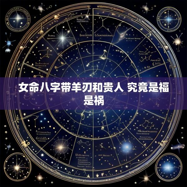 女命八字带羊刃和贵人 究竟是福是祸