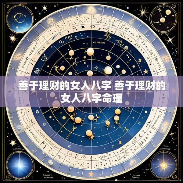 善于理财的女人八字 善于理财的女人八字命理