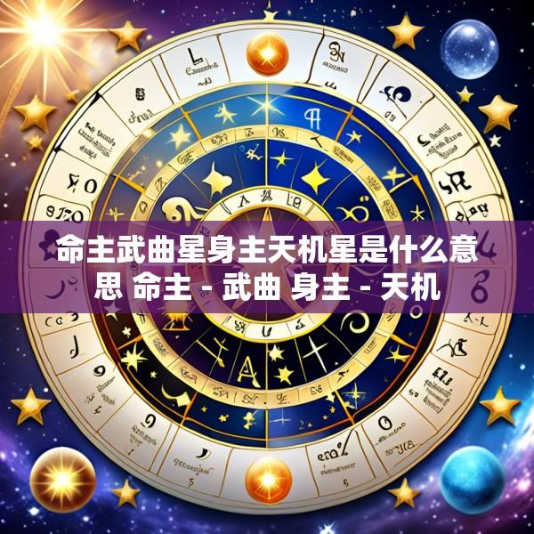 命主武曲星身主天机星是什么意思 命主 - 武曲 身主 - 天机