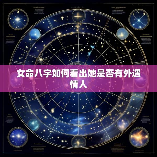 女命八字如何看出她是否有外遇情人