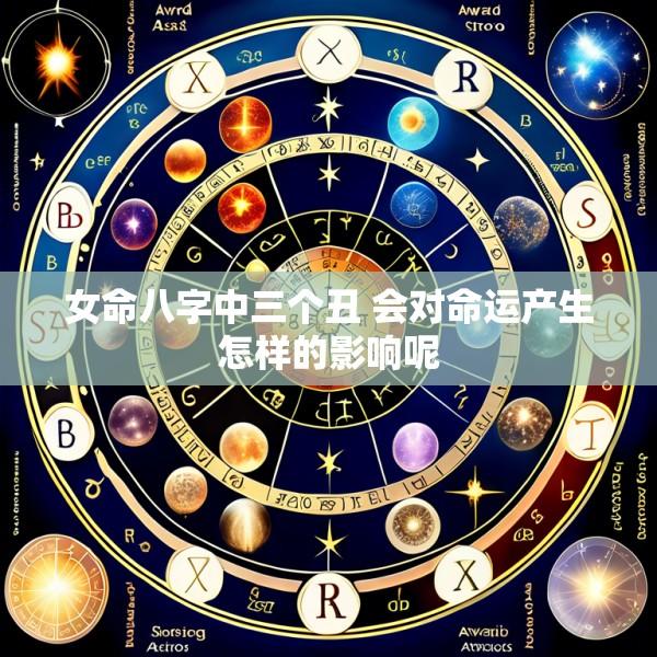 女命八字中三个丑 会对命运产生怎样的影响呢
