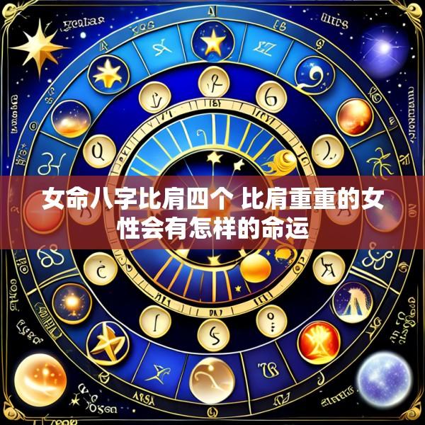 女命八字比肩四个 比肩重重的女性会有怎样的命运