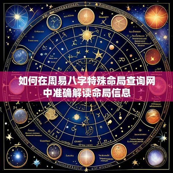 如何在周易八字特殊命局查询网中准确解读命局信息