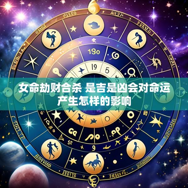 女命劫财合杀 是吉是凶会对命运产生怎样的影响
