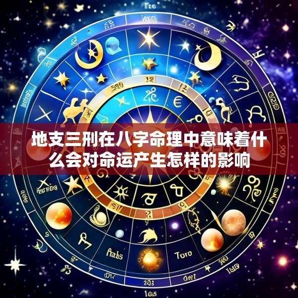 地支三刑在八字命理中意味着什么会对命运产生怎样的影响