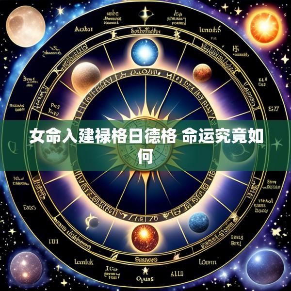 女命入建禄格日德格 命运究竟如何