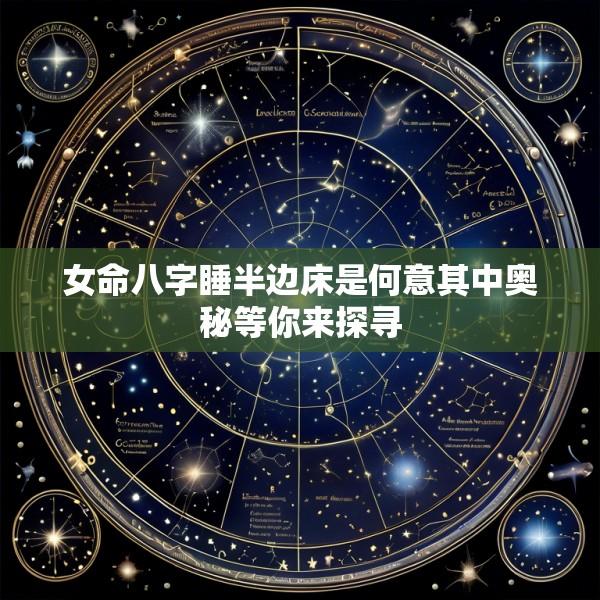 女命八字睡半边床是何意其中奥秘等你来探寻