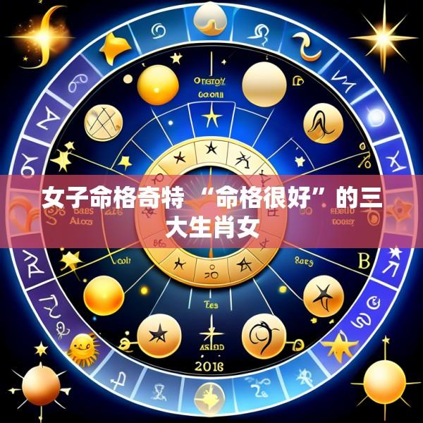 女子命格奇特 “命格很好”的三大生肖女