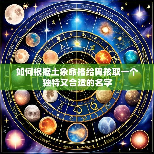 如何根据土象命格给男孩取一个独特又合适的名字