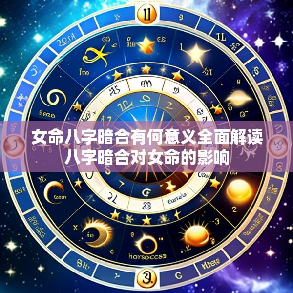 女命八字暗合有何意义全面解读八字暗合对女命的影响